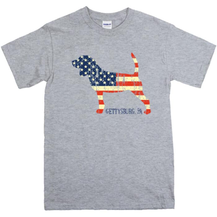 Gettysburg Beagle T-Shirt dark gray